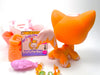Littlest Pet Shop Orange Angora Cat #511 with cute accessories - My Cute Cheap Store