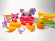 Littlest Pet Shop Rare Exclusive Pig #1256 & Baby Pig with cute accessories - My Cute Cheap Store