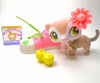 Littlest Pet Shop Tan White Ferret #1573 with cute accessories - My Cute Cheap Store