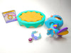 Littlest Pet Shop Rare Blue Glitter Peacock #2483 with cute accessories - My Cute Cheap Store
