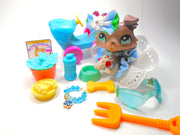 Littlest Pet Shop Collie Dog #1330 with cute accessories - My Cute Cheap Store