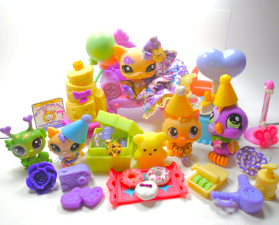 Littlest Pet Shop Rare Short Hair Cat #1962 Bird #1961 Kitten #248 Authentic - My Cute Cheap Store
