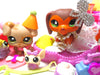 Littlest Pet Shop Dachshund #675 "Savvy" with a baby boxer #1353 and cute accessories