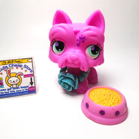 Littlest Pet Shop Pink Musical note Scottie dog #2876 with accessories