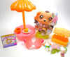 Littlest Pet Shop Cocker Spaniel Dog #575 with cute accessories authentic - My Cute Cheap Store