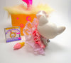 Littlest Pet Shop White Short Hair Cat #64 with cute accessories authentic
