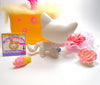 Littlest Pet Shop White Short Hair Cat #64 with cute accessories authentic