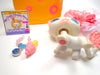 Littlest Pet Shop White Short Hair Cat #64 with cute accessories authentic