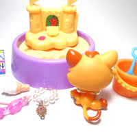 Littlest Pet Shop Baby kitten #2414 with cute accessories