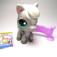 Littlest Pet Shop Gray Horse #524 with accessory