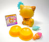 Littlest Pet Shop Yellow Persian Cat #1673 with cute accessories