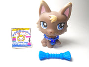 Littlest Pet Shop Gray Wolf #1412 with accessories