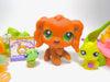 Littlest Pet Shop Brown Cocker Spaniel #252 with accessories authentic - My Cute Cheap Store