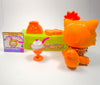 Littlest Pet Shop Orange Persian Cat #490 with cute accessories authentic