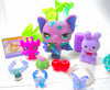 Littlest Pet Shop Purple Glitter Bat #2142 with cute accessories authentic