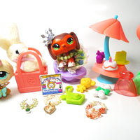 Littlest Pet Shop Dachshund #675 "Savvy" and Owl with cute and unique accessories