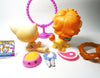 Littlest Pet Shop Sassiest cat #1005 and lion #1004 with accessories