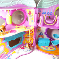 Littlest Pet Shop Gym with accessories and  2 pets