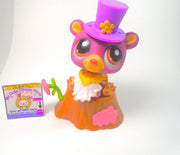 Littlest Pet Shop Purple Polar Bear #1602 with cute accessories authentic - My Cute Cheap Store