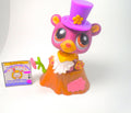 Littlest Pet Shop Purple Polar Bear #1602 with cute accessories authentic