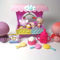 Littlest Pet Shop Mommy and Baby Swan and Purple Swan and baby Koala set