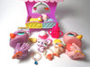 Littlest Pet Shop Mommy and Baby Swan and Purple Swan and baby Koala set