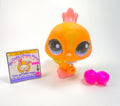 Littlest Pet Shop Yellow Peacock #1893 with cute accessories authentic