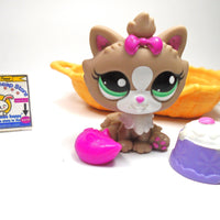 Littlest Pet Shop Himalayan cat #2640 with accessories