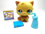 Littlest Pet Shop Persian cat #1673 with accessories