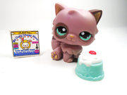 Littlest Pet Shop Persian cat #1027 with accessories