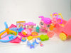 Littlest Pet Shop Rare Mommy Baby Poodle #2497 #2498 with cute accessories