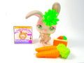 Littlest Pet Shop White Grey Bunny Rabbit #211 with cute accessories