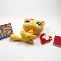 Littlest Pet Shop Postcard cat #1231 with accessories