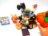 Littlest Pet Shop Siamese Cat #5 with cute accessories