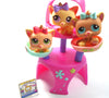 Littlest Pet Shop triplet kittens #1335, #1336, #1337 with a cat tree