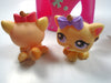 Littlest Pet Shop triplet kittens #1335, #1336, #1337 with a cat tree