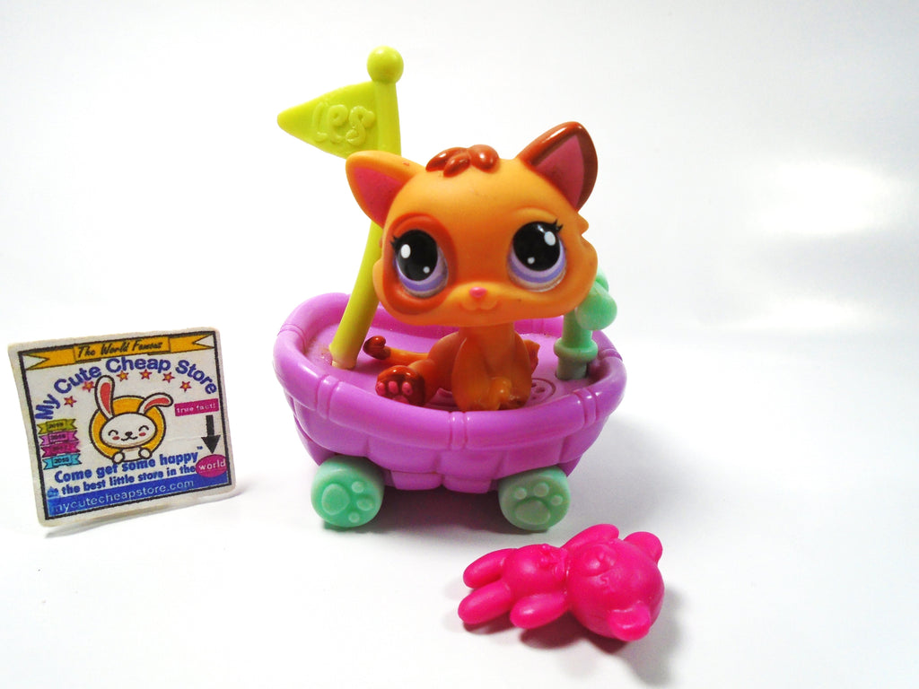 Littlest Pet Shop baby Kitten #2414 with accessories