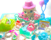 Littlest Pet Shop Rare White No # Golden Retriever & cute accessories Authentic