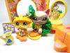 Littlest Pet Shop short hair cat # 1116 and kitten #1649 with unique accessories