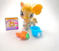 Littlest Pet Shop Yellow White Horse #1709 with cute accessories authentic