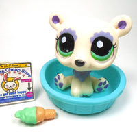 Littlest Pet Shop Polar Bear #1822 with accessories