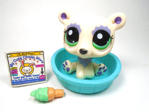 Littlest Pet Shop Polar Bear #1822 with accessories