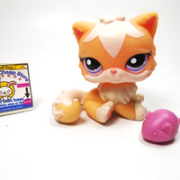 Littlest Pet Shop Persian cat #1657 with a mouse