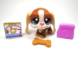 Littlest Pet Shop Basset Hound #1655 with accessories