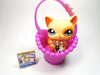 Littlest Pet Shop cat #1521 with accessories