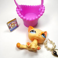 Littlest Pet Shop cat #1521 with accessories