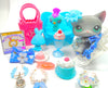 Littlest Pet Shop Grey Short Hair Cat #126 with cute accessories Authentic