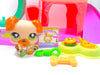 Littlest Pet Shop Rare Boxer Puppy Dog #2103 with cute accessories authentic