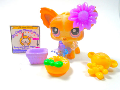 Littlest Pet Shop Chihuahua Dog #96 with cute accessories authentic - My Cute Cheap Store