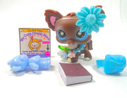 Littlest Pet Shop Brown Chihuahua Dog #219 with cute accessories authentic - My Cute Cheap Store